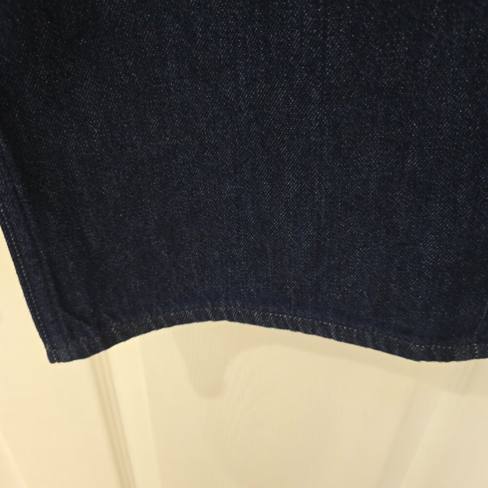 Rag & Bone Lori Mid-Rise Wide Leg Jeans Dark Rinse Faux Leather Trim Size 29 NWT - Picture 5 of 9